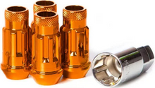 Load image into Gallery viewer, Wheel Mate Muteki SR48 Open End Locking Lug Nut Set of 4 - Orange 12x1.25 48mm **SPECIAL ORDER**