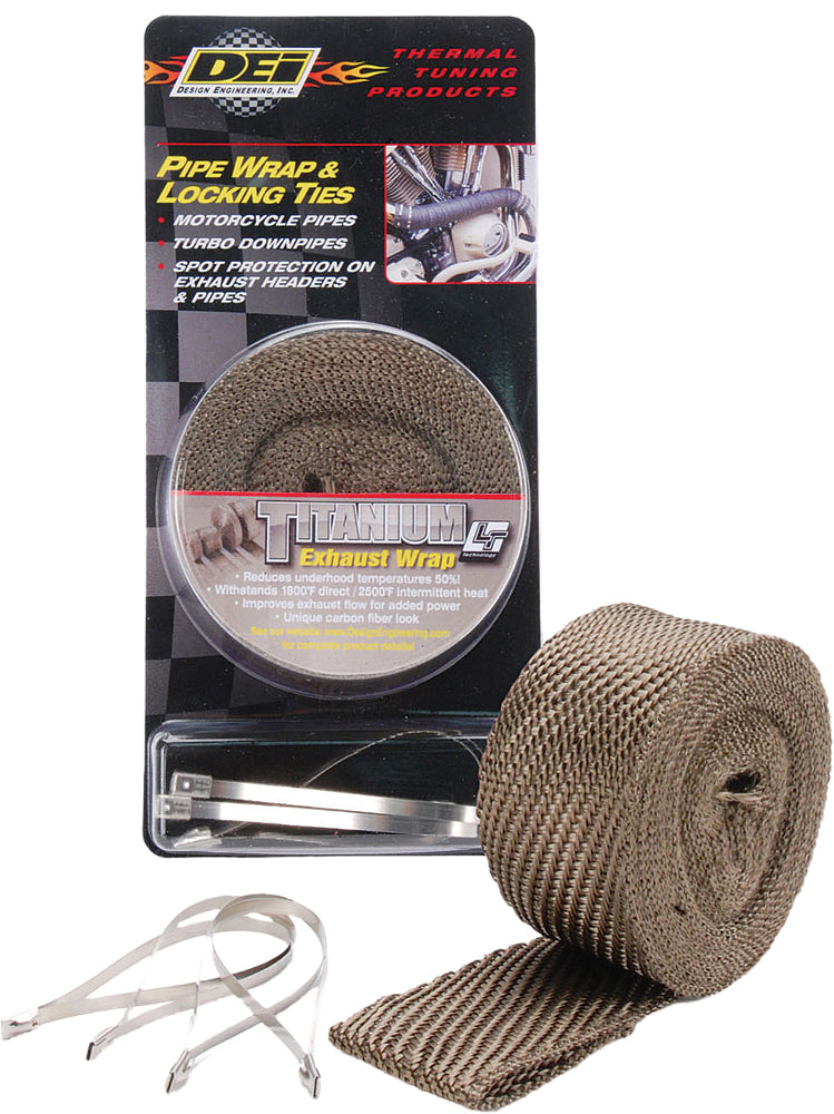 DEI Pipe Wrap & Locking Ties Titanium (901123)