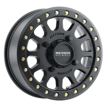 Cargar imagen en el visor de la galería, Method MR401 UTV Beadlock 15x6 / 5+1/53mm Offset / 4x156 / 132mm CB Matte Black Wheel