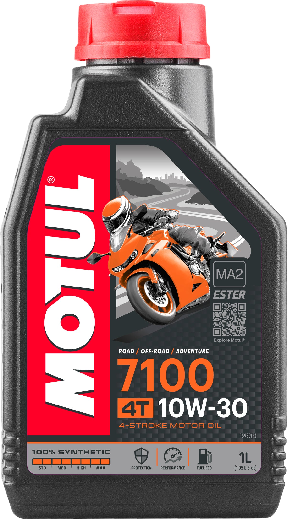 Motul 7100 OIL 4T 10W30 1L 12/Case (104089)