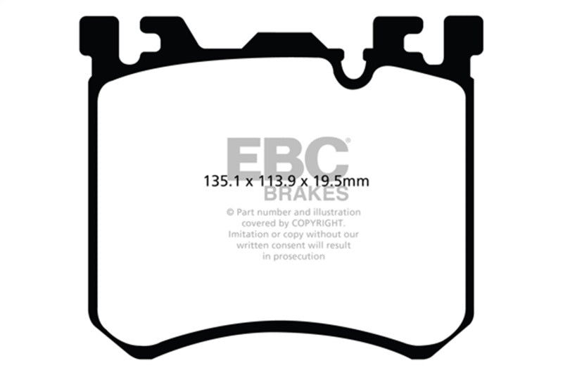 EBC 10-11 BMW X5M 4.4 Twin Turbo Bluestuff Front Brake Pads