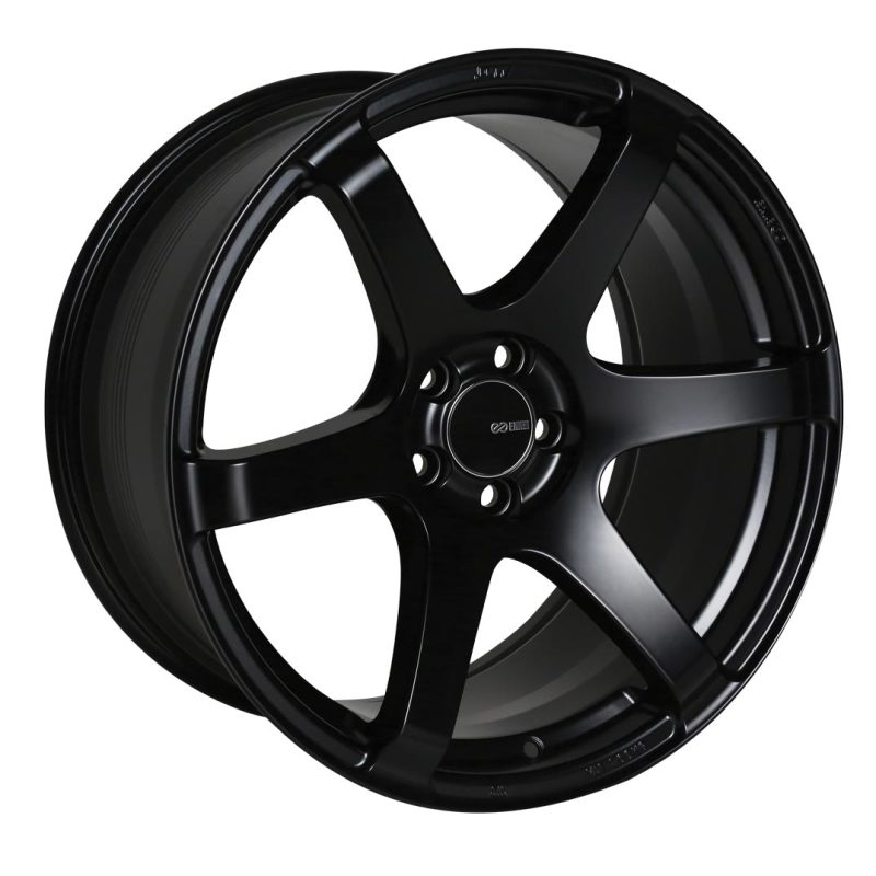 Rueda Enkei T6S 17x8, 35 mm de desplazamiento, patrón de pernos 5x114,3, diámetro interior 72,6, color negro mate