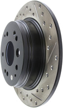 Cargar imagen en el visor de la galería, Rotor trasero izquierdo ranurado y perforado para Acura TL 04-08 / Honda Element 03-09 StopTech