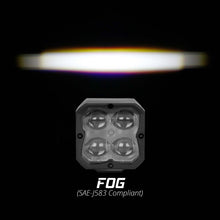 Load image into Gallery viewer, XK Glow XKchrome 20w LED Cube Light w/ RGB Accent Light - Fog Beam