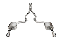 Cargar imagen en el visor de la galería, Corsa 2024 Ford Mustang GT Xtreme Cat-Back Exhaust Sys. 3.0in Dual Rear Exit w/4.5in Pro Series Tips