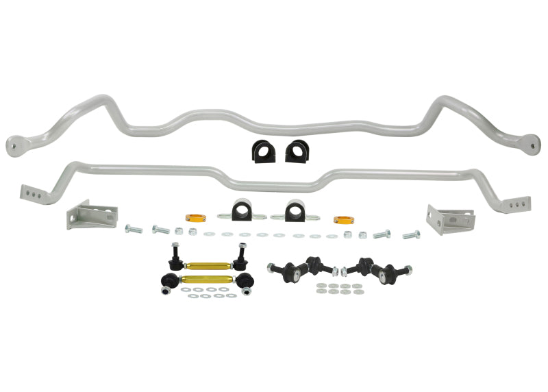 Kit de barra estabilizadora delantera y trasera Whiteline 03-06 Mitsubishi Lancer EVO / 05-06 EVO MR/RS con barra estabilizadora trasera de 26 mm