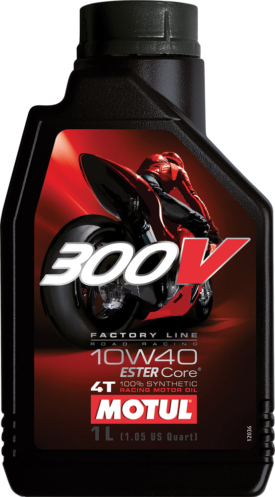 Motul 300V Competition Synthetic OIL 4T 10W40 1L 12/Case (104118)