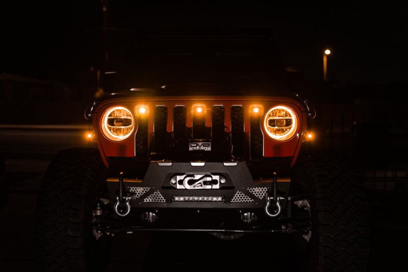 Luces de posición ámbar con parrilla Jeep JL DV8 Offroad 2018+