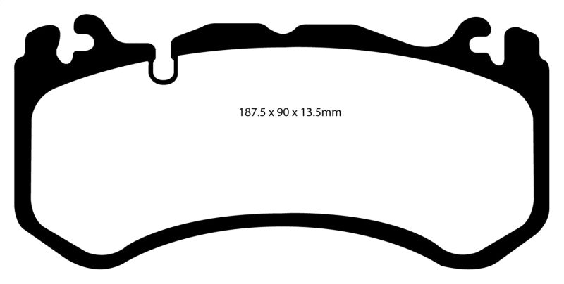 Pastillas de freno delanteras EBC 08-13 Mercedes-Benz C63 AMG (W204) 6.2 Redstuff