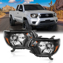 Cargar imagen en el visor de la galería, ANZO 2012-2015 Toyota Tacoma Crystal Headlights Black