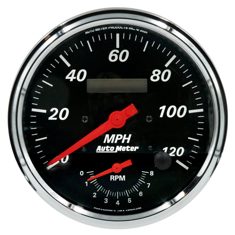 AutoMeter Designer Black 5in. Tachometer/Speedometer - 120mph & 8k RPM