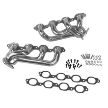 Cargar imagen en el visor de la galería, BBK 14-18 GM Truck 5.3/6.2 1 3/4in Shorty Tuned Length Headers - Polished Silver Ceramic