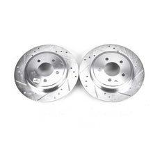 Cargar imagen en el visor de la galería, Power Stop 05-08 Ford Escape Rear Evolution Drilled &amp; Slotted Rotors - Pair