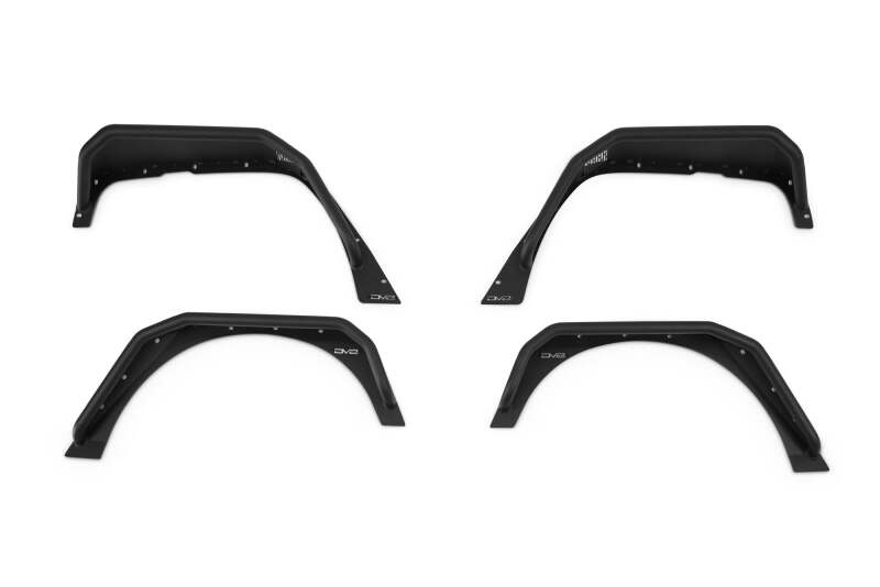 DV8 Offroad Slim Fender Flares — Fits 2007-2018 Jeep Wrangler JK