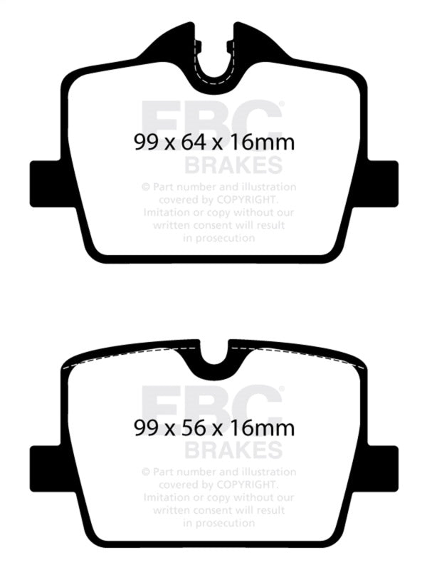 EBC 2019+ BMW Z4 G29 2.0T Greenstuff Rear Brake Pads