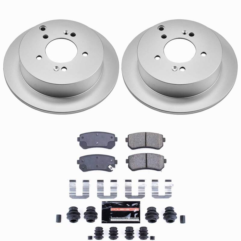 Power Stop 10-15 Hyundai Tucson Rear Z23 Coated Brake Kit
