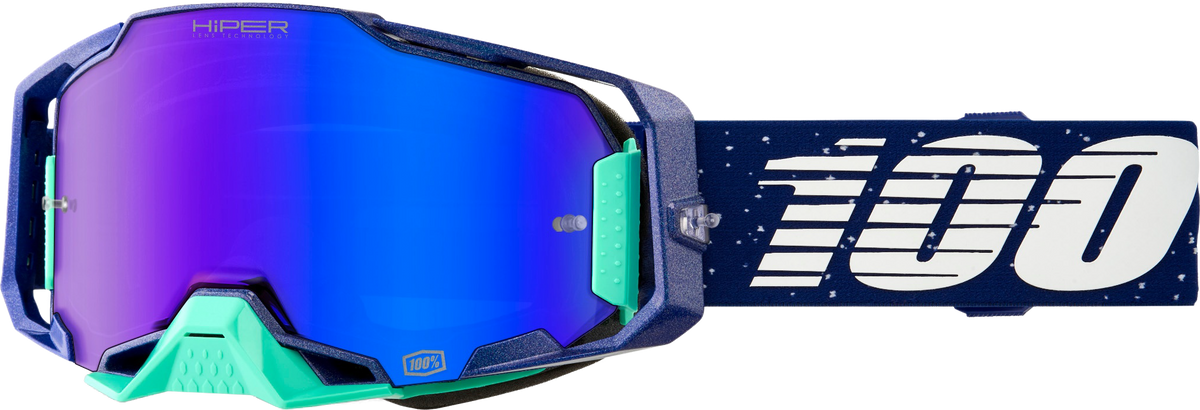 100-Percent Armega Hiper Goggle Noche Hiper Blue Mirror Lens (50003-10026)