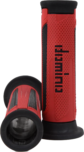 Domino Racing A350 Turismo Grips RED/Black Pair (A35041C4042C7-0)