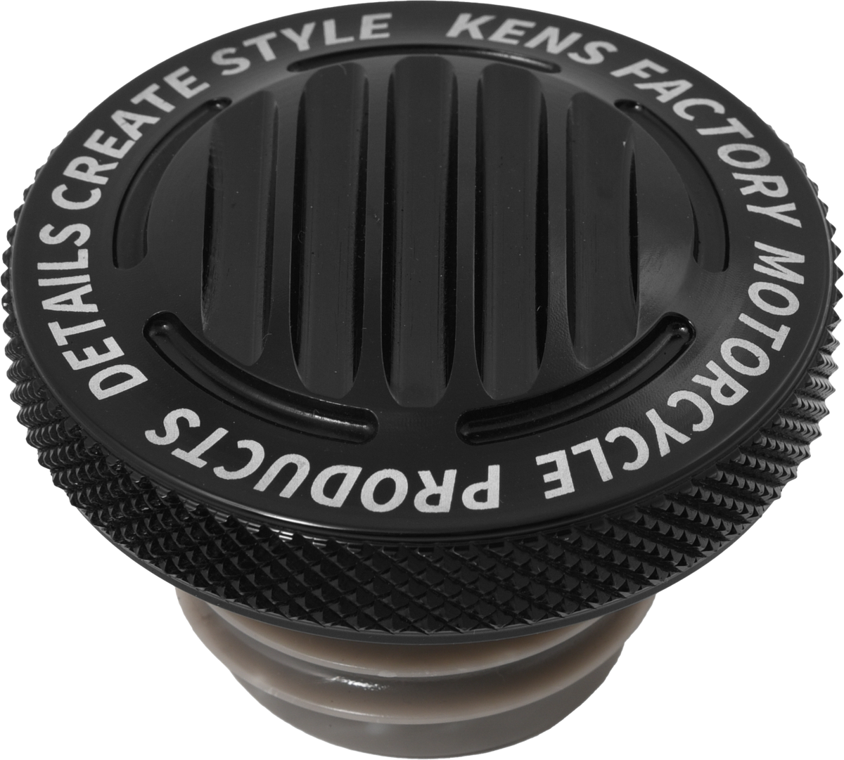 Kens Factory NL GAS CAP Finned Black Rachet Screw RH (KFC-10)