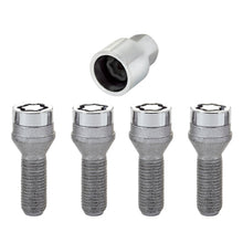 Cargar imagen en el visor de la galería, McGard Wheel Lock Bolt Set - 4pk. (Cone Seat) M14X1.5 / 19mm Hex / 31.0mm Shank Length - Chrome