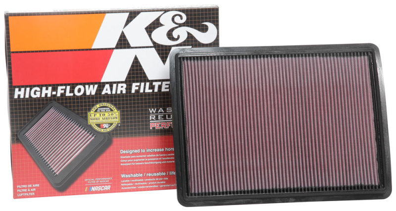 K&N 33-3077 Replacement Drop-In Air Filter — Fits 2016-2022 Hyundai Ioniq, 2017-2022 Kia Niro