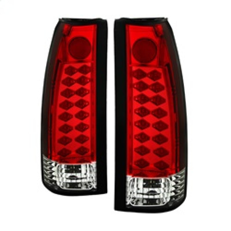 Luces traseras LED Spyder Chevy C/K Series 1500 88-98/Blazer 92-94 rojas transparentes ALT-YD-CCK88-LED-RC