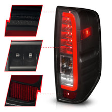 Cargar imagen en el visor de la galería, ANZO 2005-2021 Nissan Frontier LED Taillights Black Housing/Smoke Lens