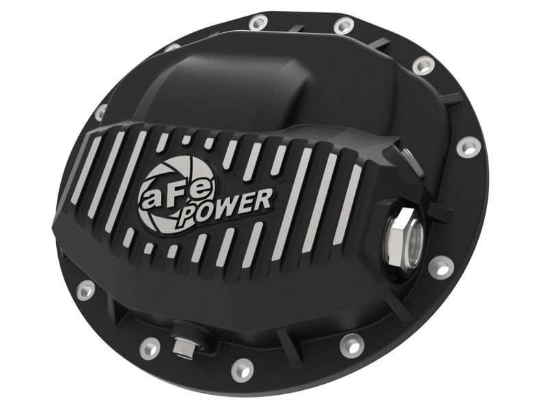 aFe Power Pro Series Rear Differential Cover Black w/ Machined Fins 13-18 RAM Diesel Trucks L6-6.7L