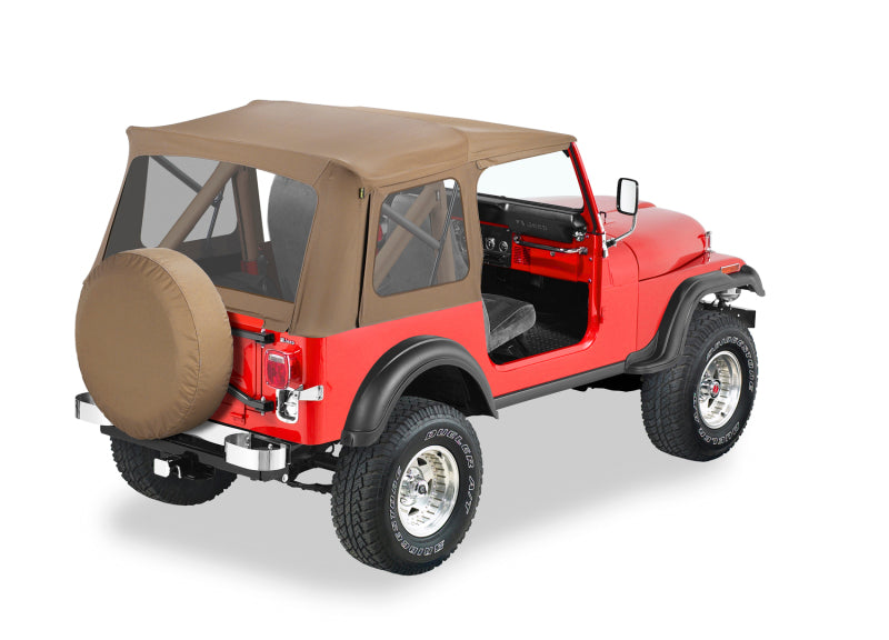 Bestop Supertop Classic Soft Top - Spice — Fits '76-'86 CJ7, '87-'95 Wrangler YJ
