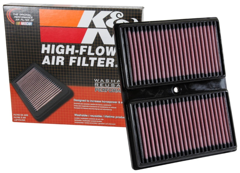 K&N 33-3037 Replacement Drop-In Air Filter — Fits 2015-2017 Audi A1 L3-1.0L