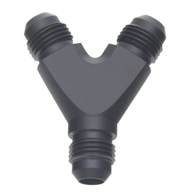 DeatschWerks 6AN Y-Block Distribution Fitting - Matte Black