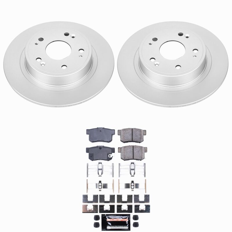 Power Stop 16-22 Acura ILX Rear Z23 Coated Brake Kit