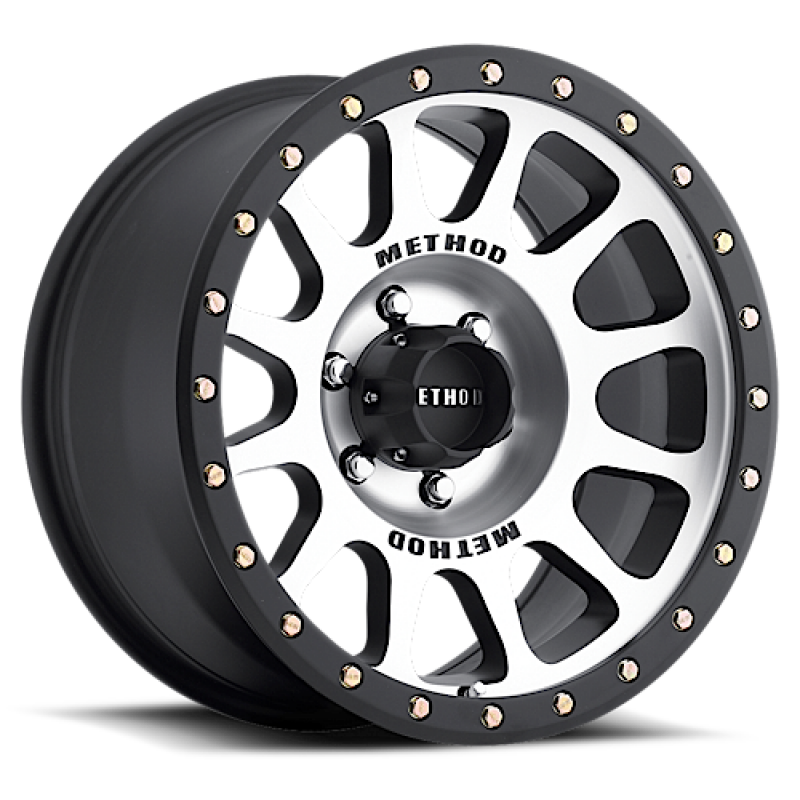 Method MR305 NV 17x8.5 25mm Offset Machined/Black Street Loc Wheel — Fits 6x5.5 Bolt Pattern
