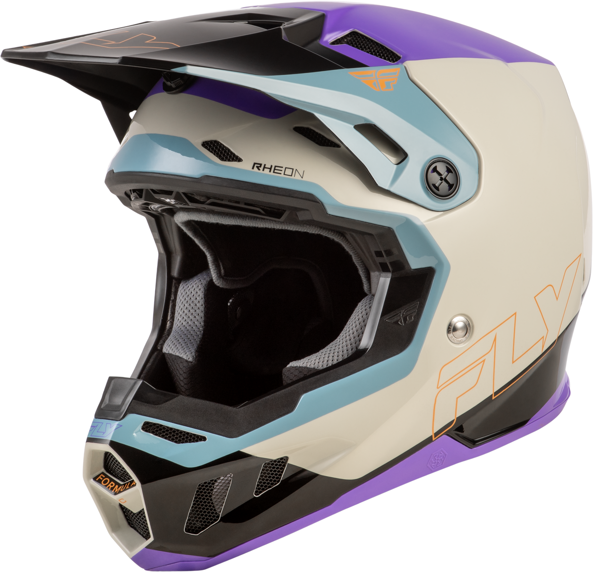 Fly Racing Formula CC Glide Helmet Purple/Stone/Black XS (73-4355XS)