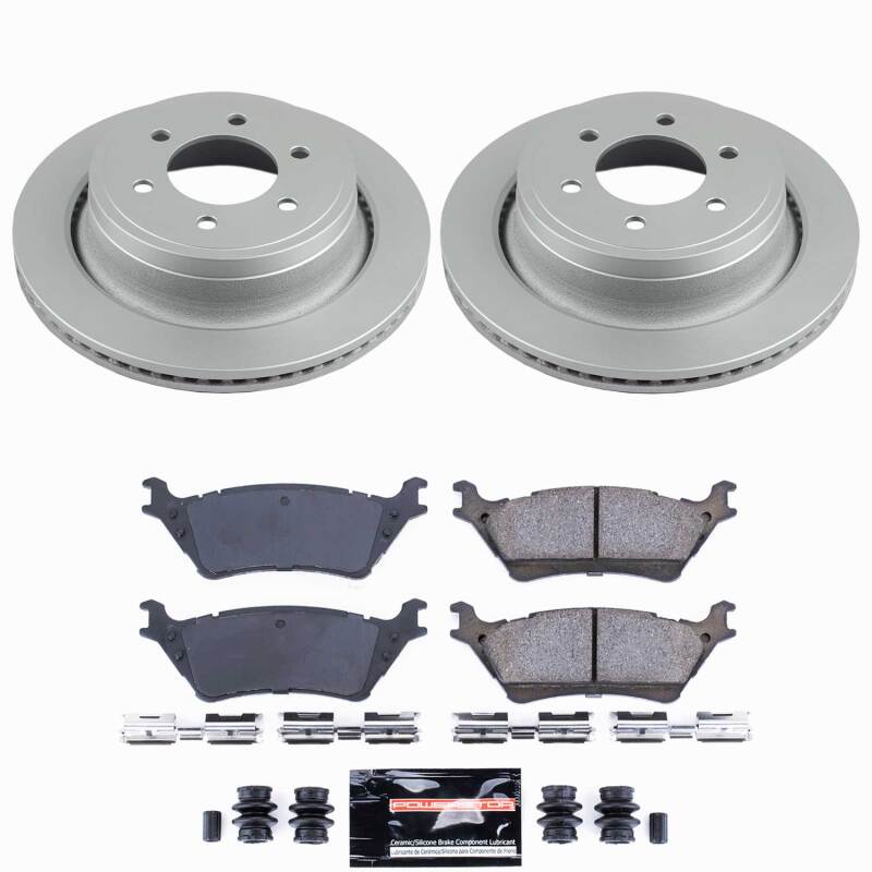 Power Stop 12-18 Ford F-150 Rear Z23 Coated Brake Kit