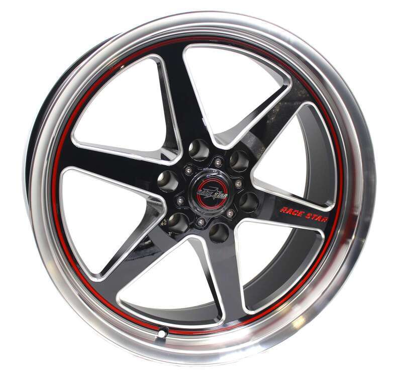 Race Star 93 Truck Star 17x4 6x5.50BC 1.75BS Black/Machined Wheel