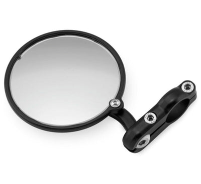 CRG Hindsight Folding Bar-End Mirror Left - 3 in. Round Black