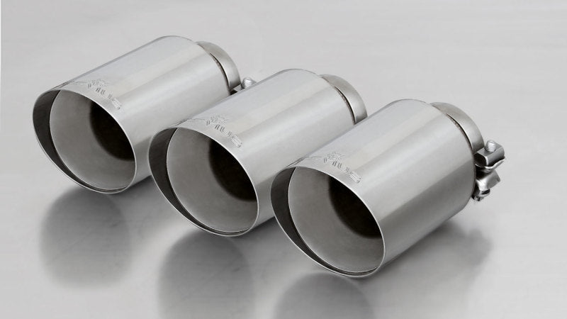 Remus 102mm Straight Chrome Triple Tail Pipe Set — Fits 2018 Honda Civic Type-R FK8