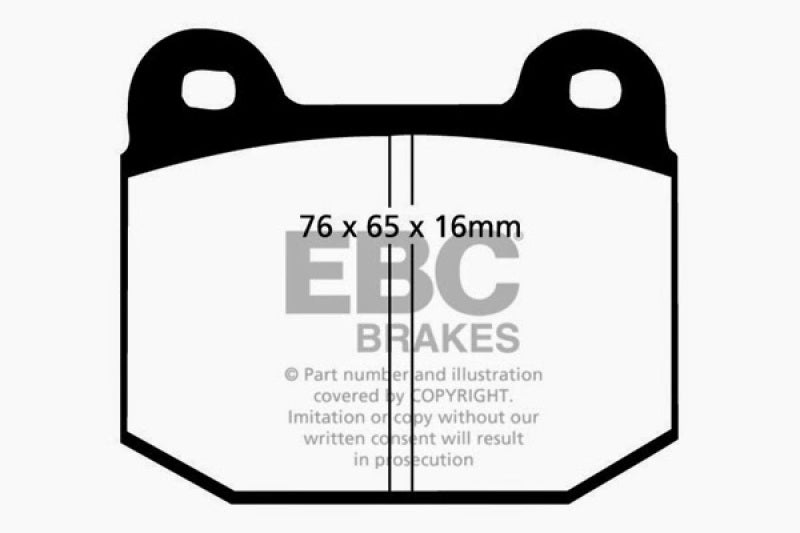 EBC 87-92 Alfa Romeo 75 1.6 Greenstuff Front Brake Pads