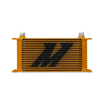 Cargar imagen en el visor de la galería, Mishimoto Universal 19 Row Oil Cooler - Gold