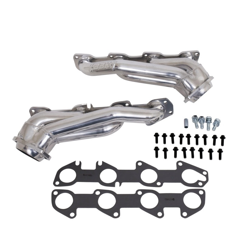 BBK 05-15 Dodge Challenger Charger 5.7 Hemi Shorty Tuned Length Escape Headers 1-3/4 Cerámica plateada