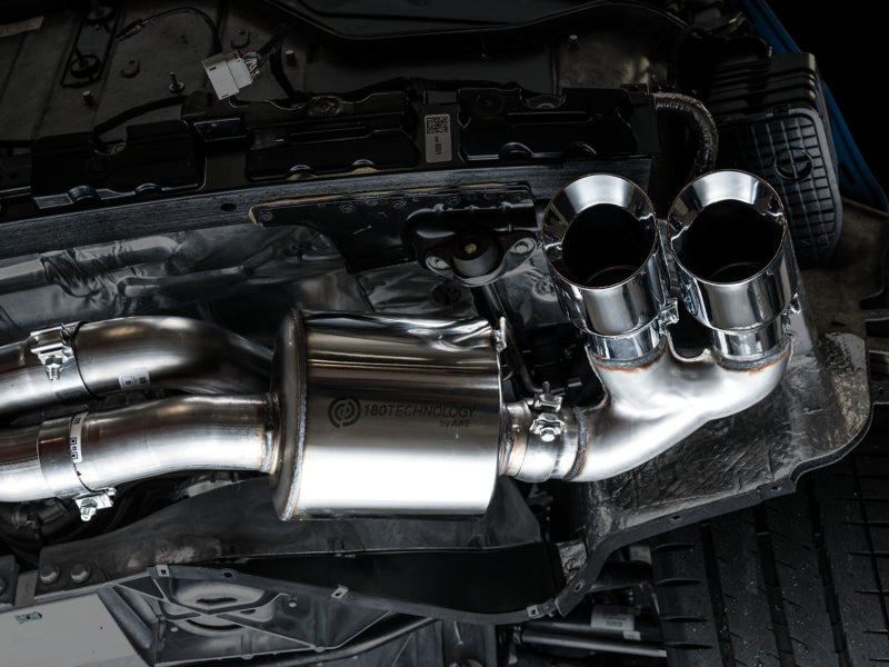 AWE Tuning 2020 Chevrolet Corvette (C8) Touring Edition Exhaust - Quad Chrome Silver Tips