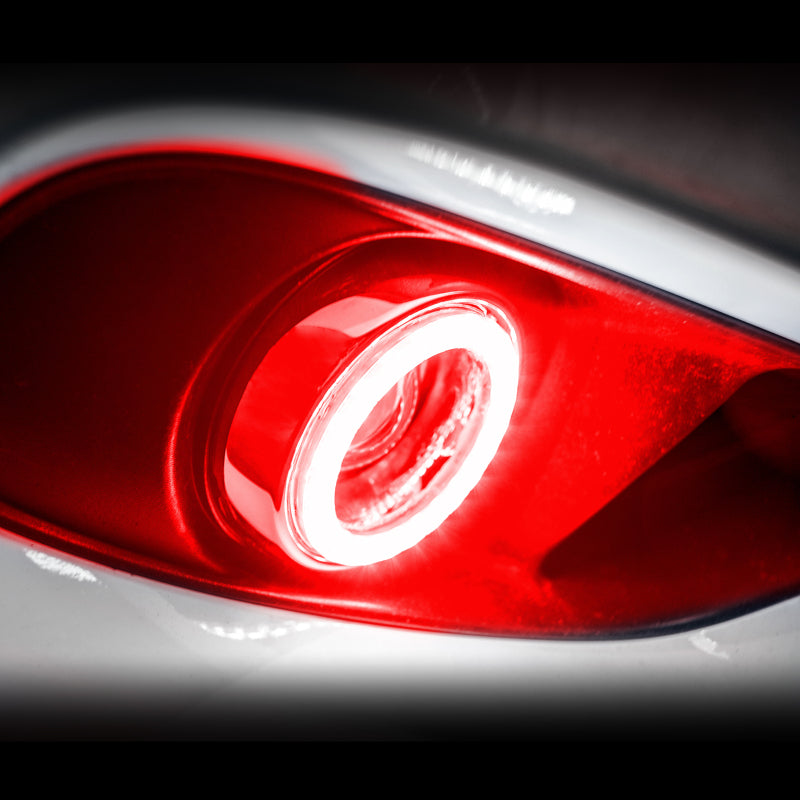 Oracle 11-19 Chrysler 300/300C/SRT8 Surface Mount LED Projector Fog Light Halo Kit - Red