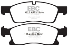 Cargar imagen en el visor de la galería, EBC 11+ Dodge Durango 3.6 Ultimax2 Front Brake Pads