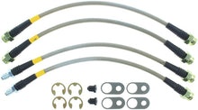 Cargar imagen en el visor de la galería, StopTech 08-10 Mitsubishi Lancer Ralliart Stainless Steel Rear Brake Lines