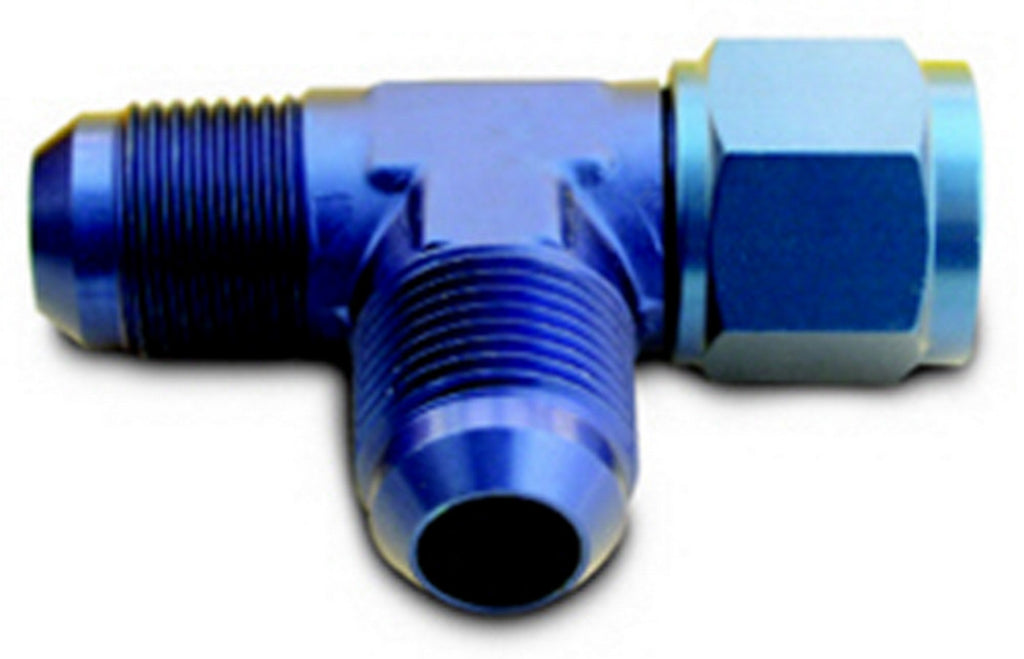 Female Swivel Tee Joint Connector - Aluminum Blue Anodized