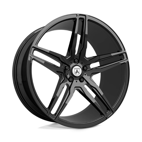 Asanti Black AB12 20x10.5 5x114.3 Gloss Black 38mm Wheel — Fits 5x4.5 Vehicles