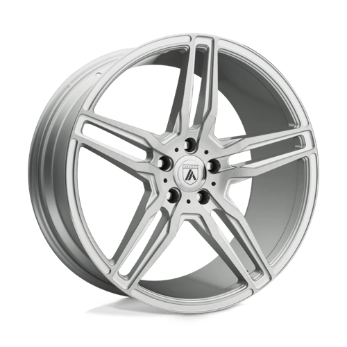 Asanti Black AB12 Orion 19x9.5 Flow Formed Brushed Silver Wheel 45mm Offset — Fits 5x114.3