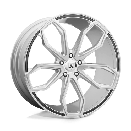 Asanti Black AB19 Athena 20x10 5x114.3 Brushed Silver 40mm Wheel — Fits 5-Lug Vehicles