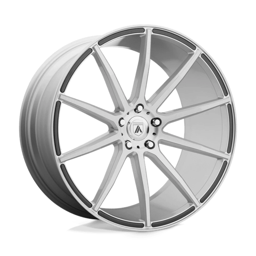 Asanti Black AB20 20x10 5x120 Brushed Silver Wheel — Fits Performance Luxury Cars